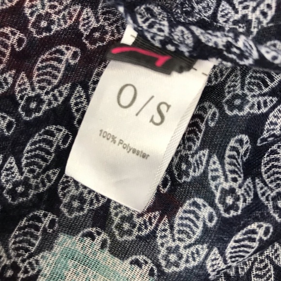 Navy Elephant Pattern Light Infinity Scarf, Ardene - Picture 5 of 6